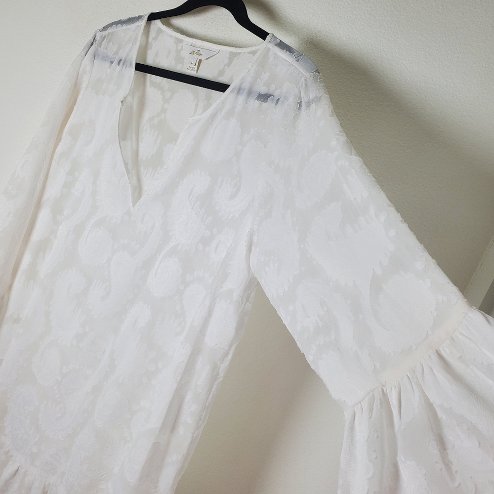Lilly Pulitzer White Sheer Lace Swim Coverup - Picture 8 of 13